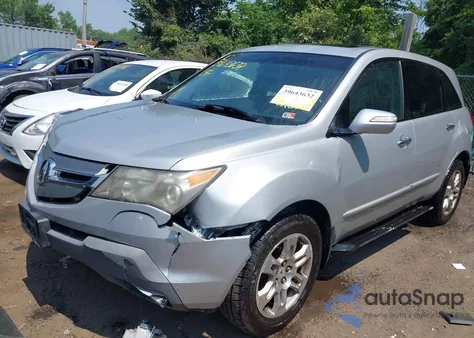 2009 Acura Mdx Technology Package из США, поврежденный, VIN 2HNYD28669H511842